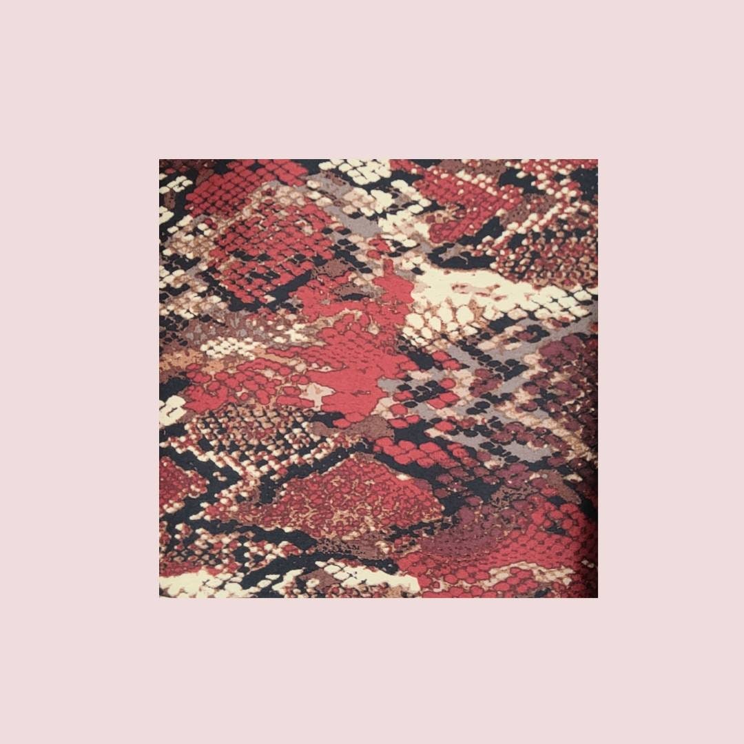 Snakeskin Satin Hair Scrunchie