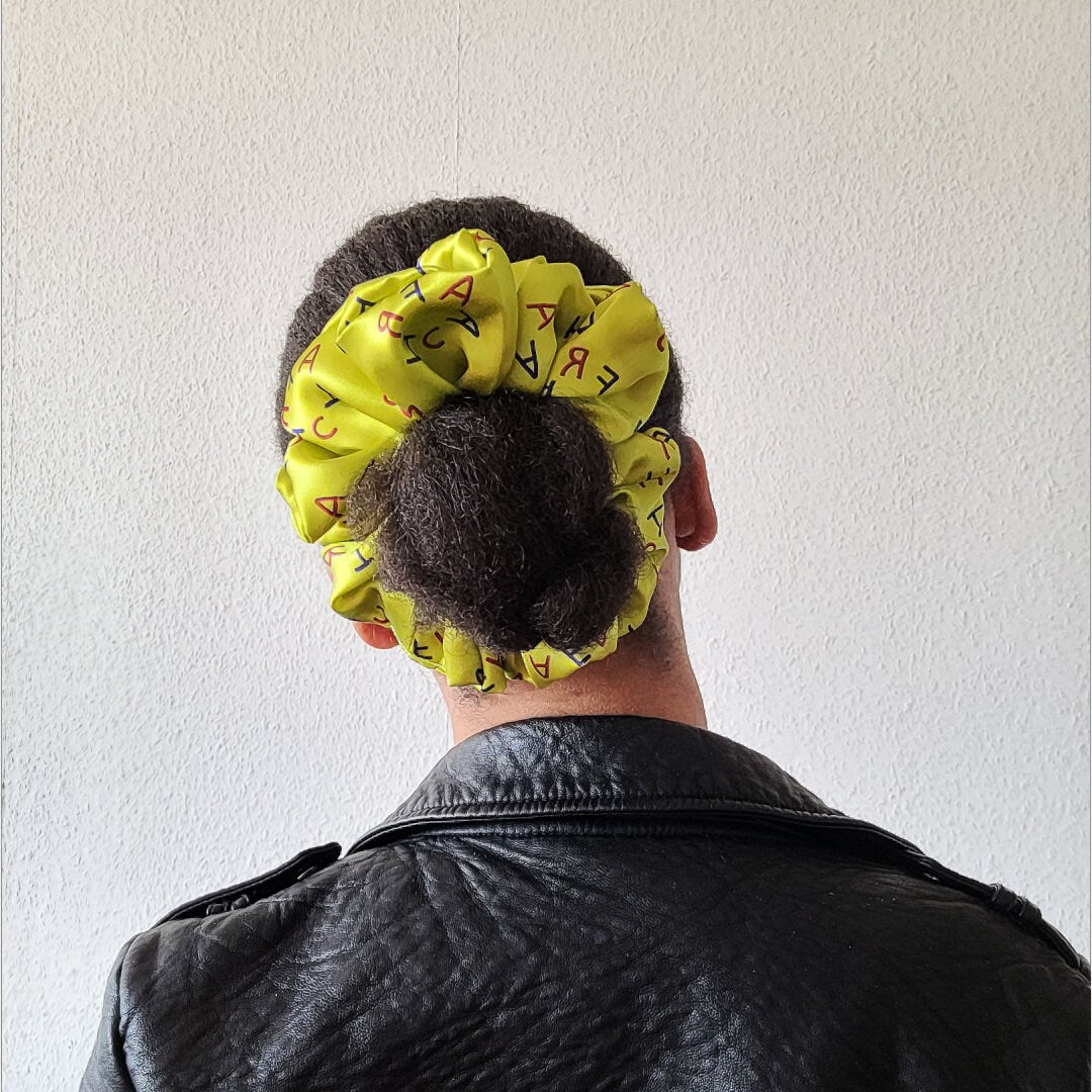 African Print Medium Scrunchie