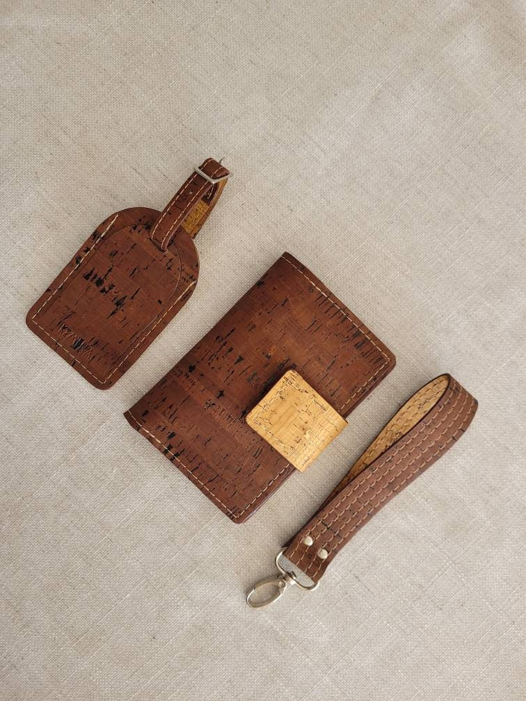 Wearable Cork Passport Wallet