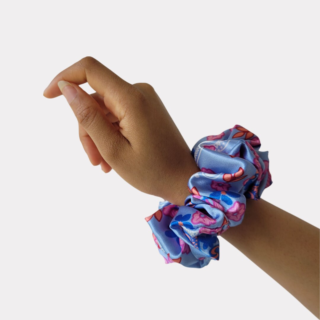 Floral Print Scrunchie