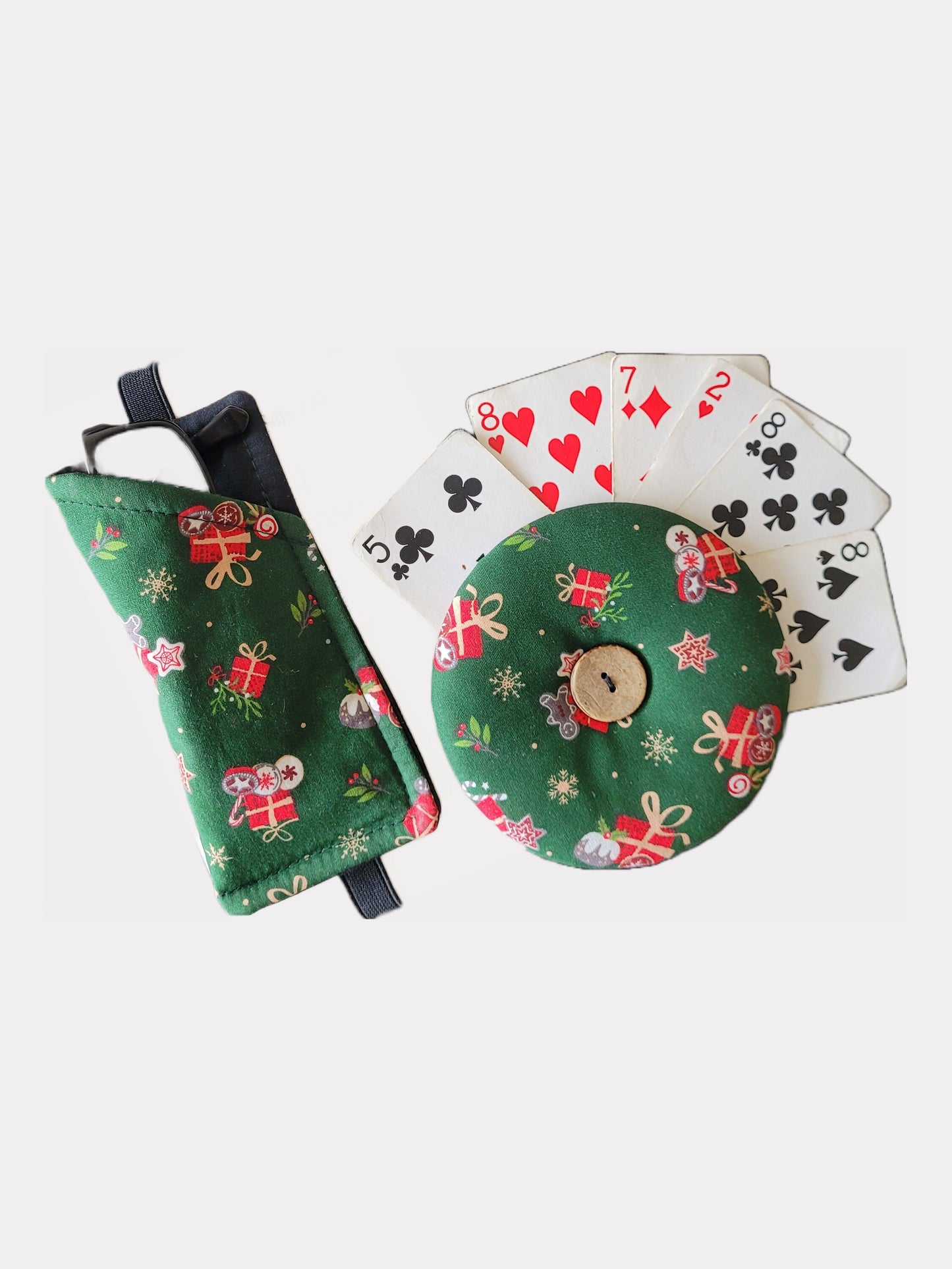 Fabric Bookmarker Reading Glasses Pouch